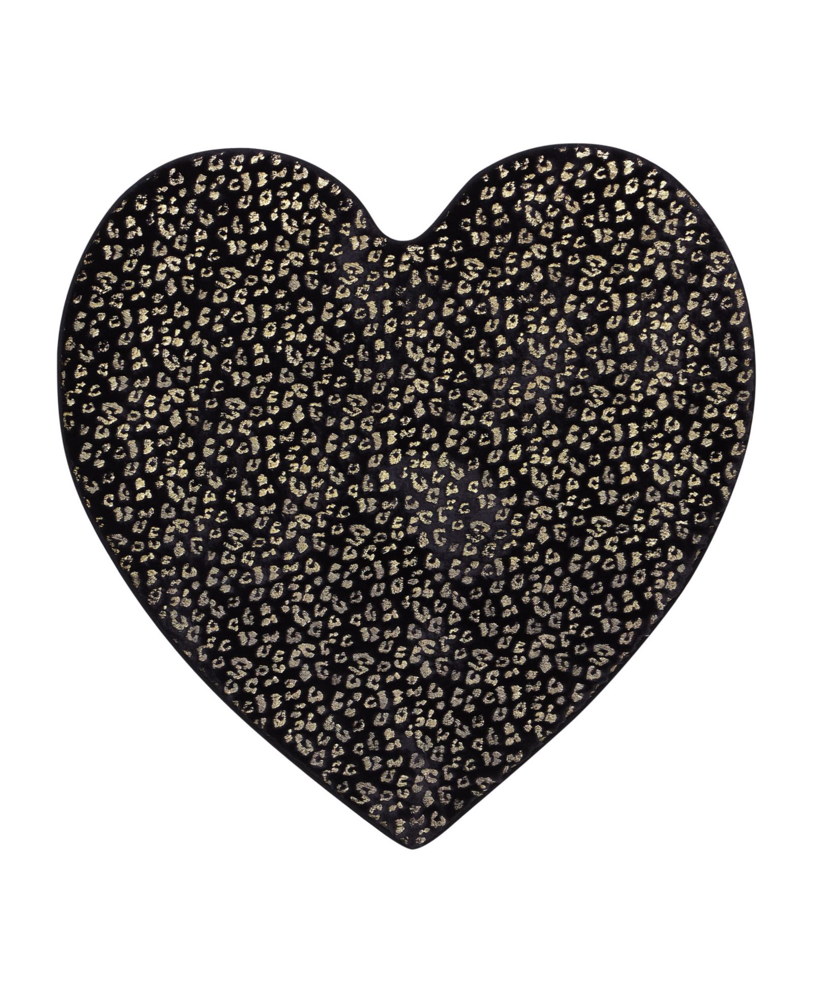Коврик Juicy Couture Metallic Leopard Foil Print Shaped Heart 36" x 36"