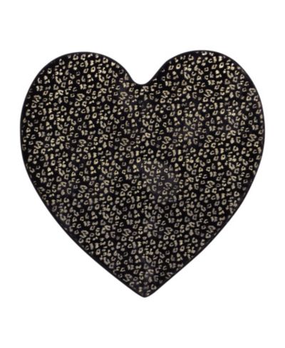 Коврик Juicy Couture Metallic Leopard Foil Print Shaped Heart 36" x 36"