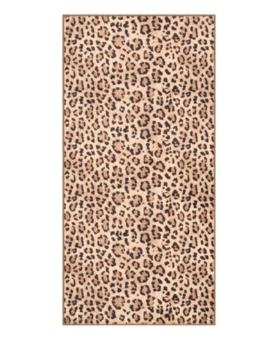 Коврик Juicy Couture Timeless Leopard мягкий с принтом леопард, 24" x 48"