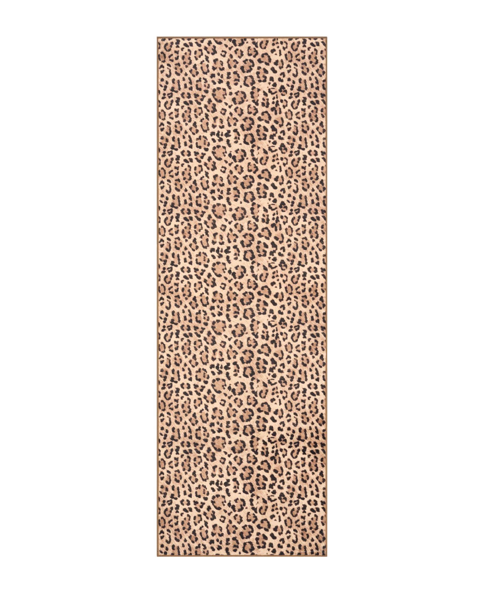 Juicy Couture Timeless Leopard Finely Soft Washable Runner Rug, 24" x 72"