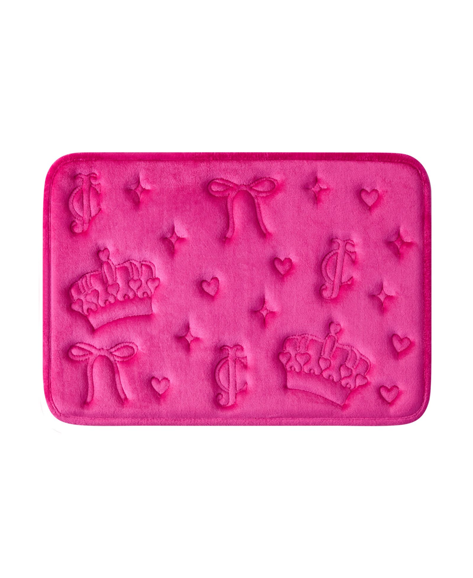 Juicy Couture Crowns and Bows Quilted Memory Foam Bath Mat, 17" x 24"