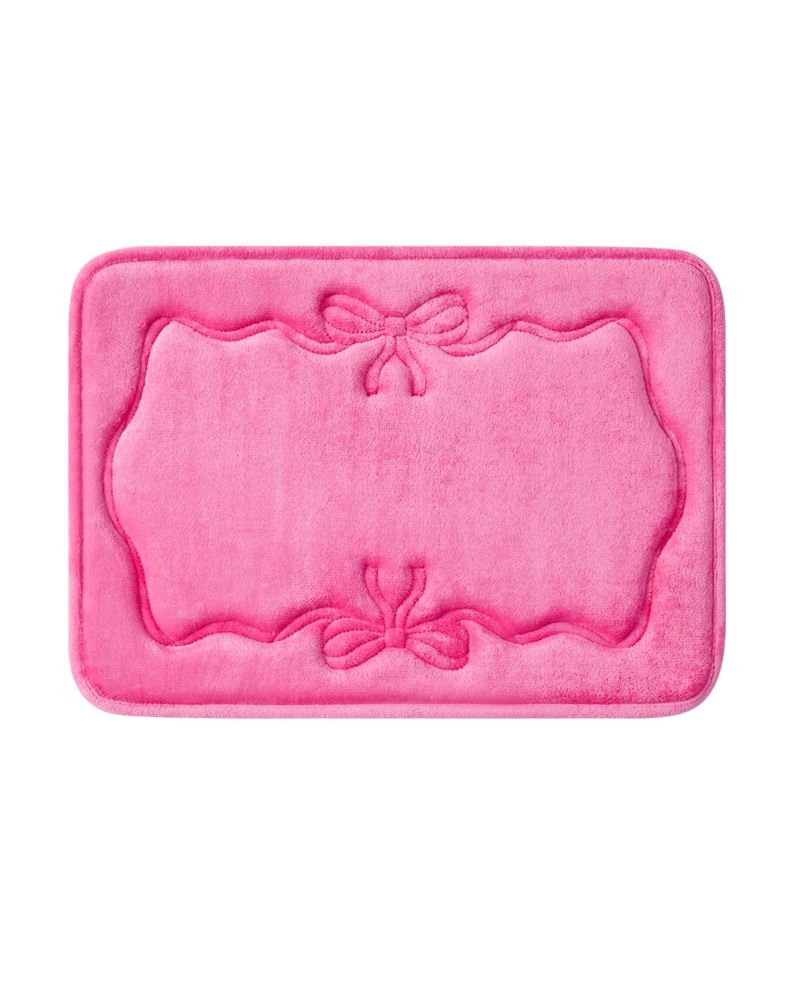 Juicy Couture Ribbon Border Quilted Memory Foam Bath Mat, 17" x 24"