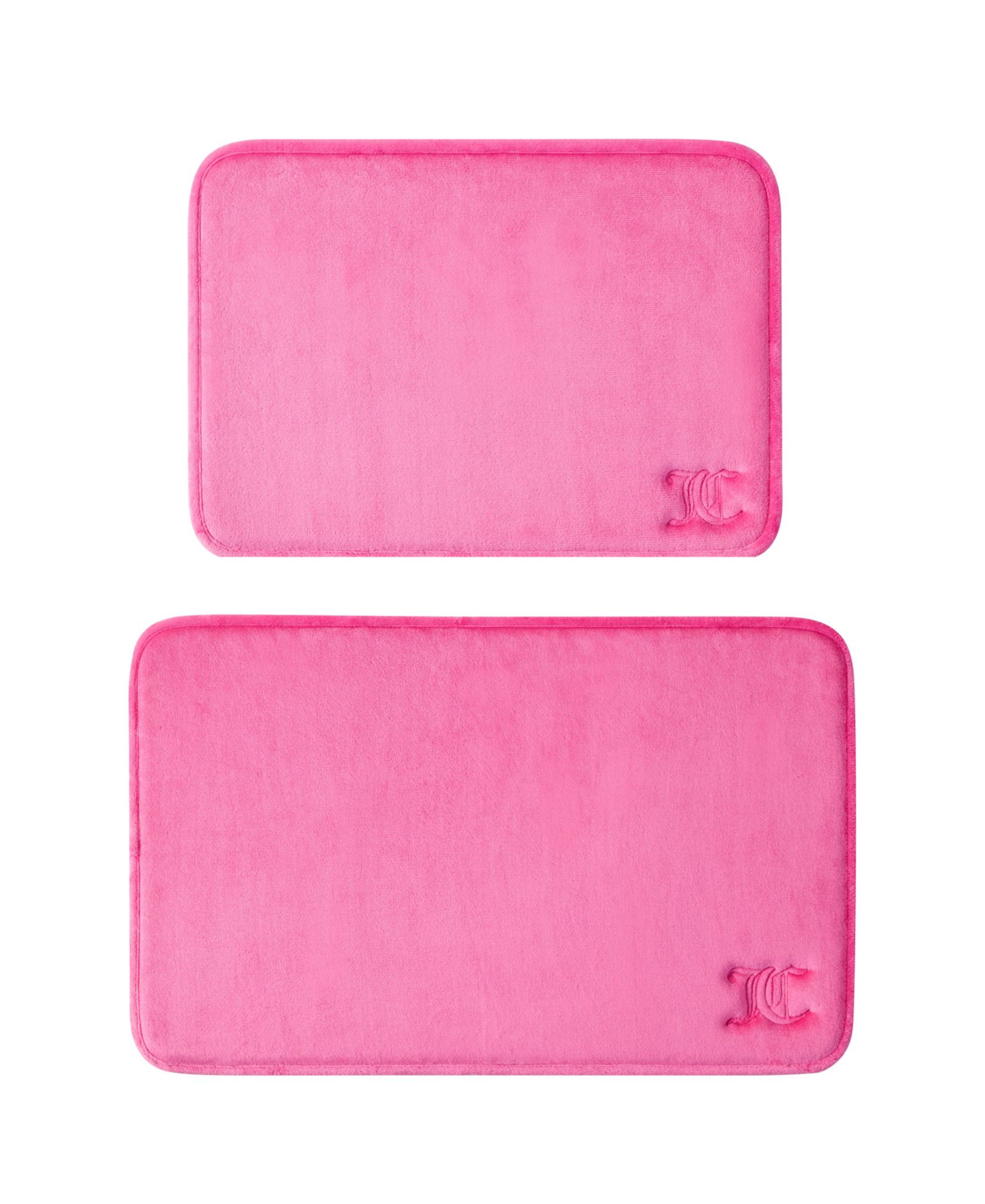 Juicy Couture Gothic Initials Набор ковриков для ванной из пеноматеририала, 2 шт.
