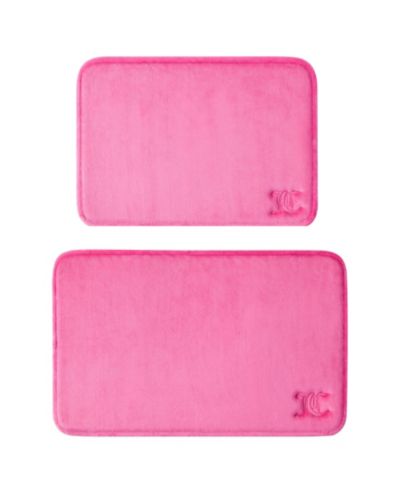 Juicy Couture Gothic Initials Набор ковриков для ванной из пеноматеририала, 2 шт.