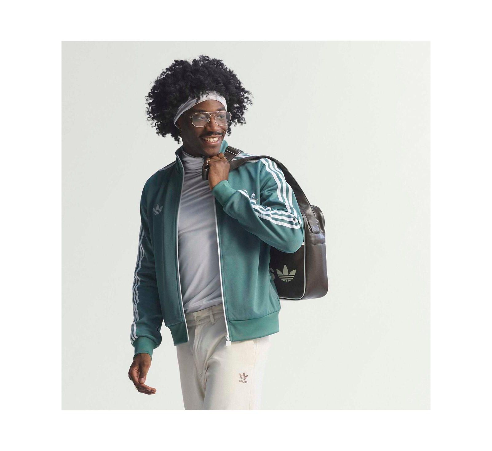 adidas мужская ветровка с молнией Jamaica National Team Bob Marley Originals, зеленая