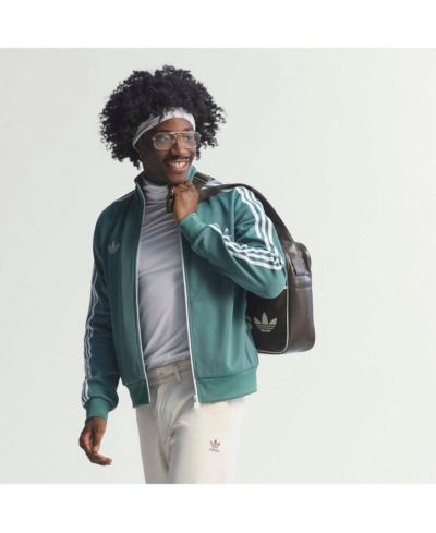 adidas мужская ветровка с молнией Jamaica National Team Bob Marley Originals, зеленая