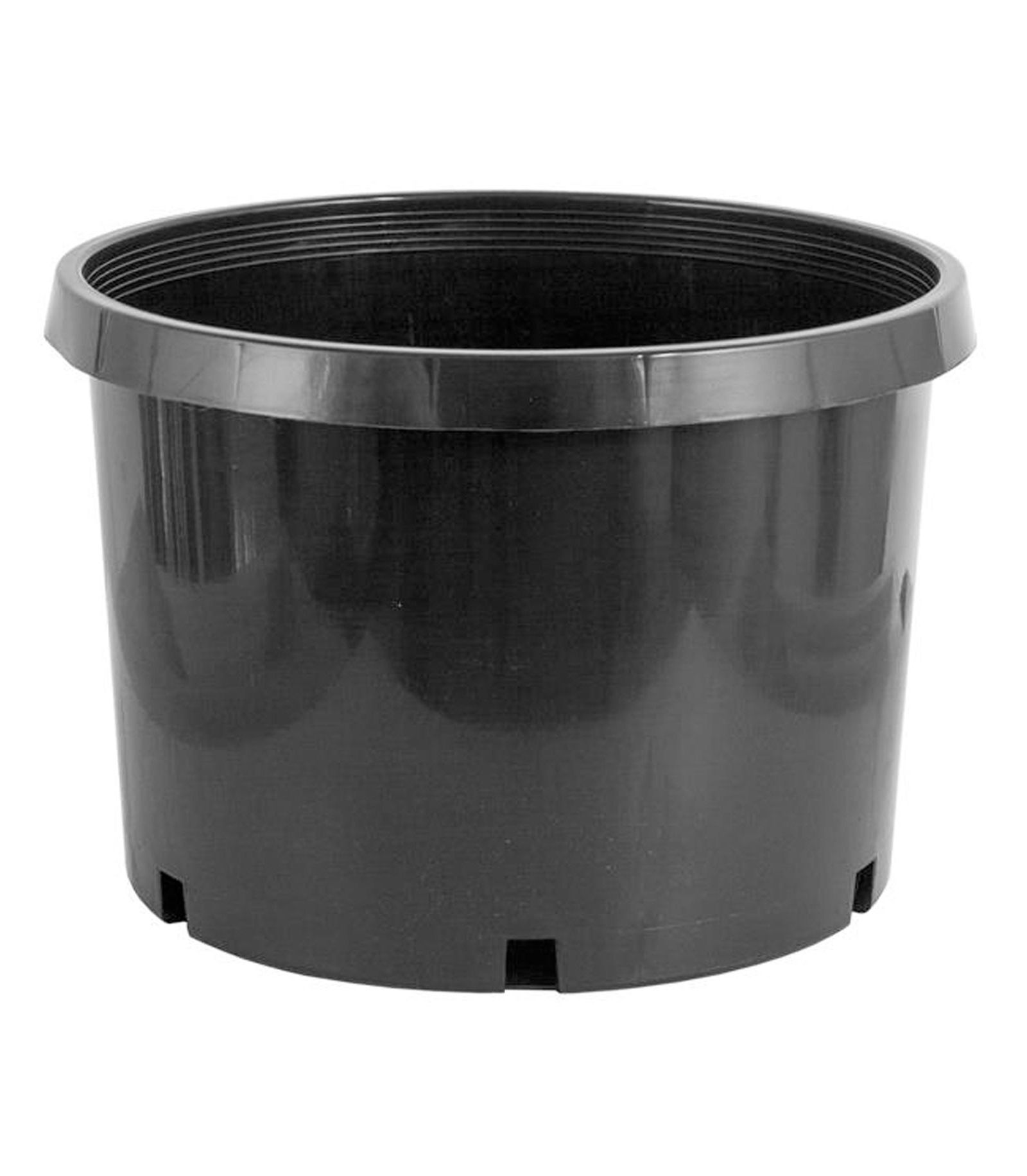 Pro Cal 10 Gallon Premium Nursery Black Plastic Planter Garden Grow Pots, 5 Pack