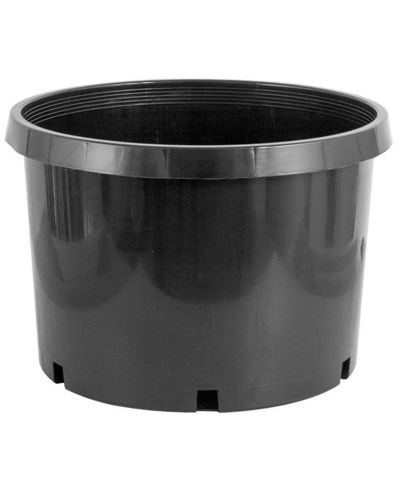 Набор из 5 черных пластиковых горшков Pro Cal 10 Gallon Premium Nursery Black Plastic Planter