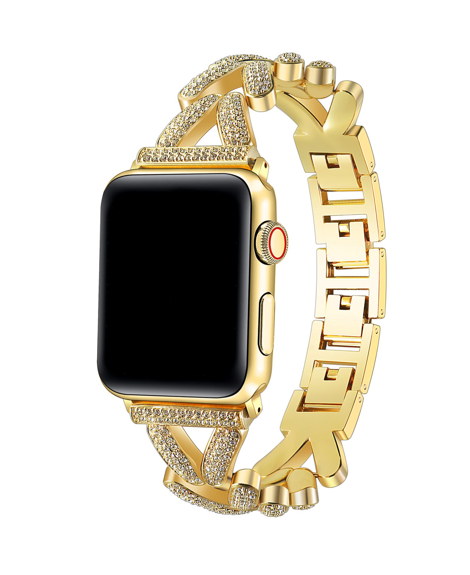 Posh Tech Ремешок для Apple Watch Valentina, сталь и стразы