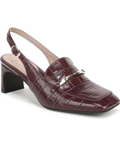Merlot Red Croco Print Leather