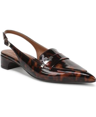Tortoise Brown Patent Faux Leather