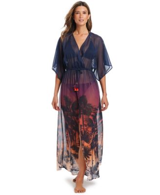 Женское платье Bleu by Rod Beattie Chiffon V-Neck Cover-Up