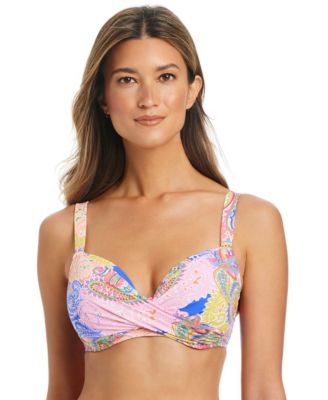 Женский верх бикини Bleu by Rod Beattie Twist Front Underwire