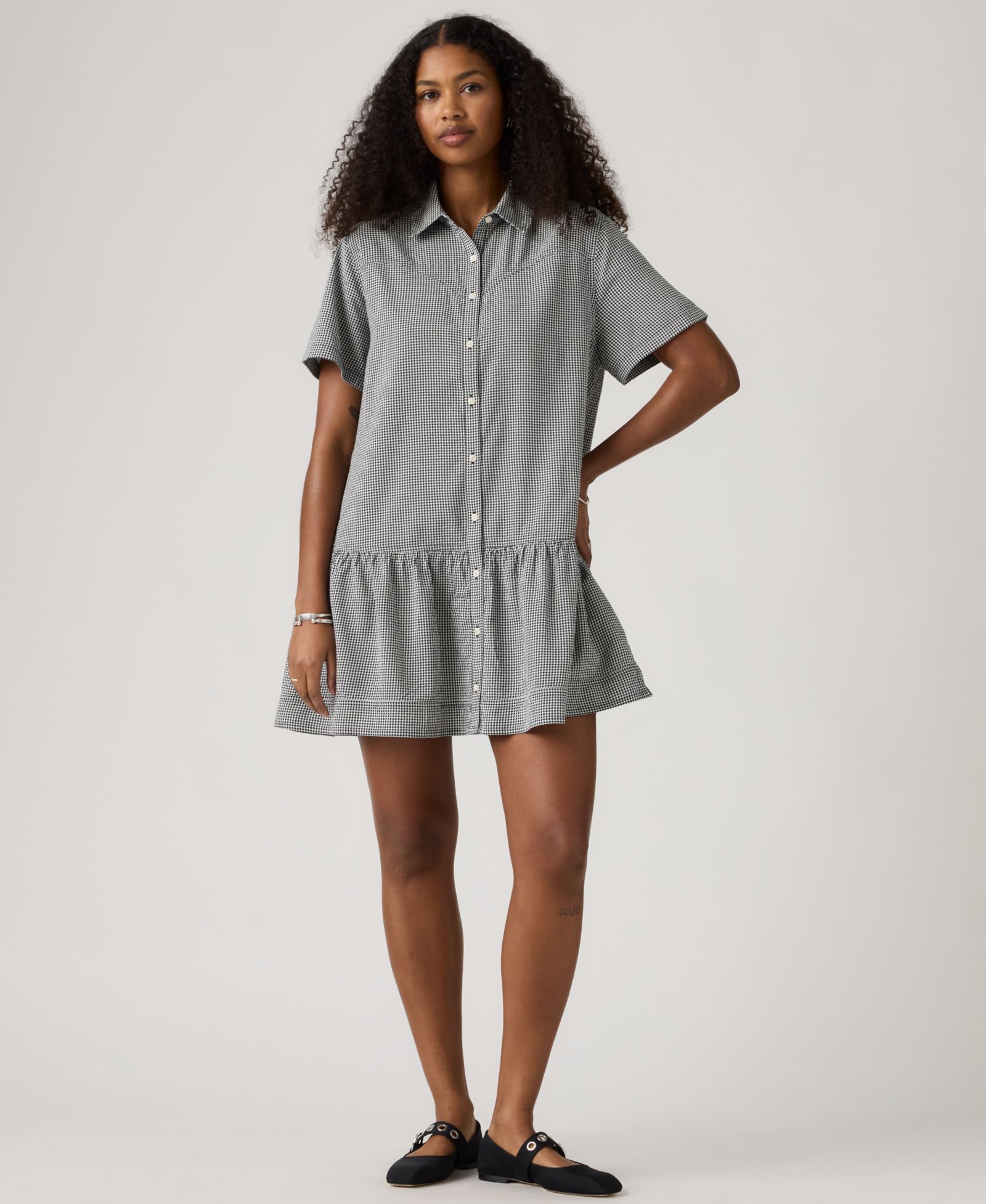 Levi's Женское мини-платье с коротким рукавом