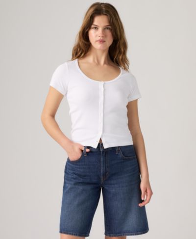 Levi's Women's Austen Button-Up Short-Sleeve Top