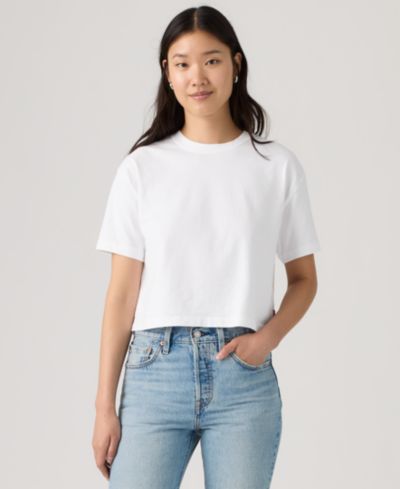Женская укороченная футболка Levi's Crewneck Cropped T-Shirt