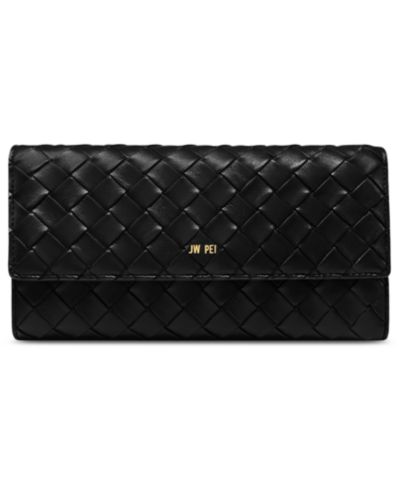 JW PEI Woven Pebbled кошелек с золотистой фурнитурой