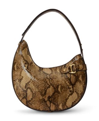 Средняя плечевая сумка Lauren Ralph Lauren Tasha Embossed Leather