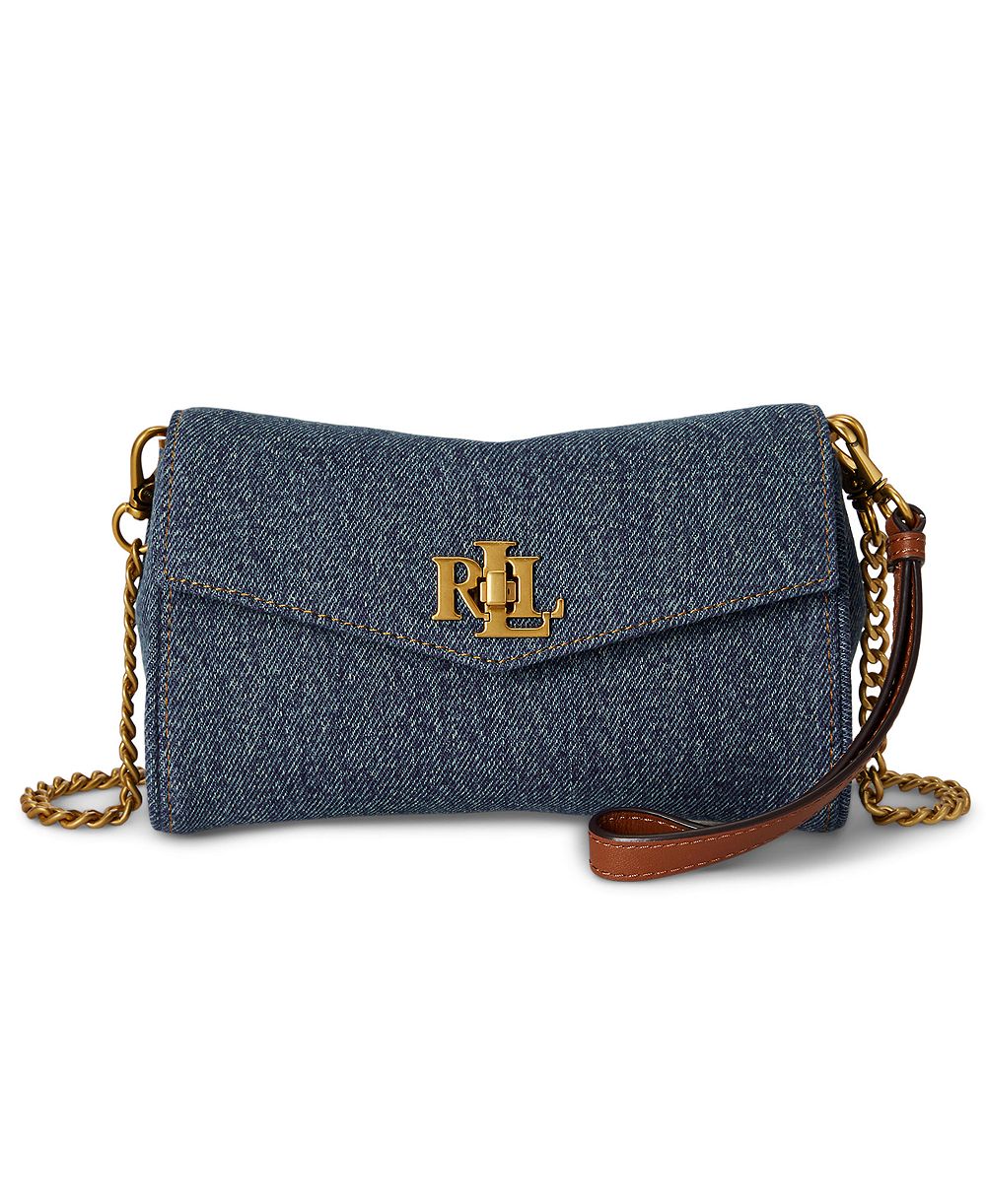 Lauren Ralph Lauren Denim Mini Crossbody Handbag