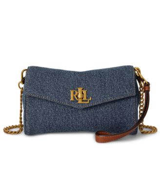 Lauren Ralph Lauren Denim Mini Crossbody Handbag
