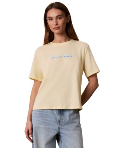Calvin Klein Performance Women's Double Logo High Hip T-Shirt