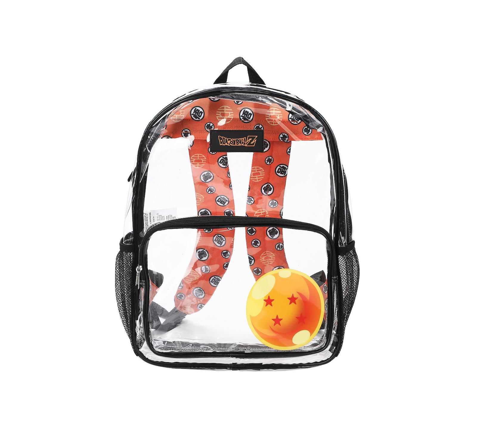 Dragon Ball Z Dragon Ball 16" Clear Backpack For School And Travel
