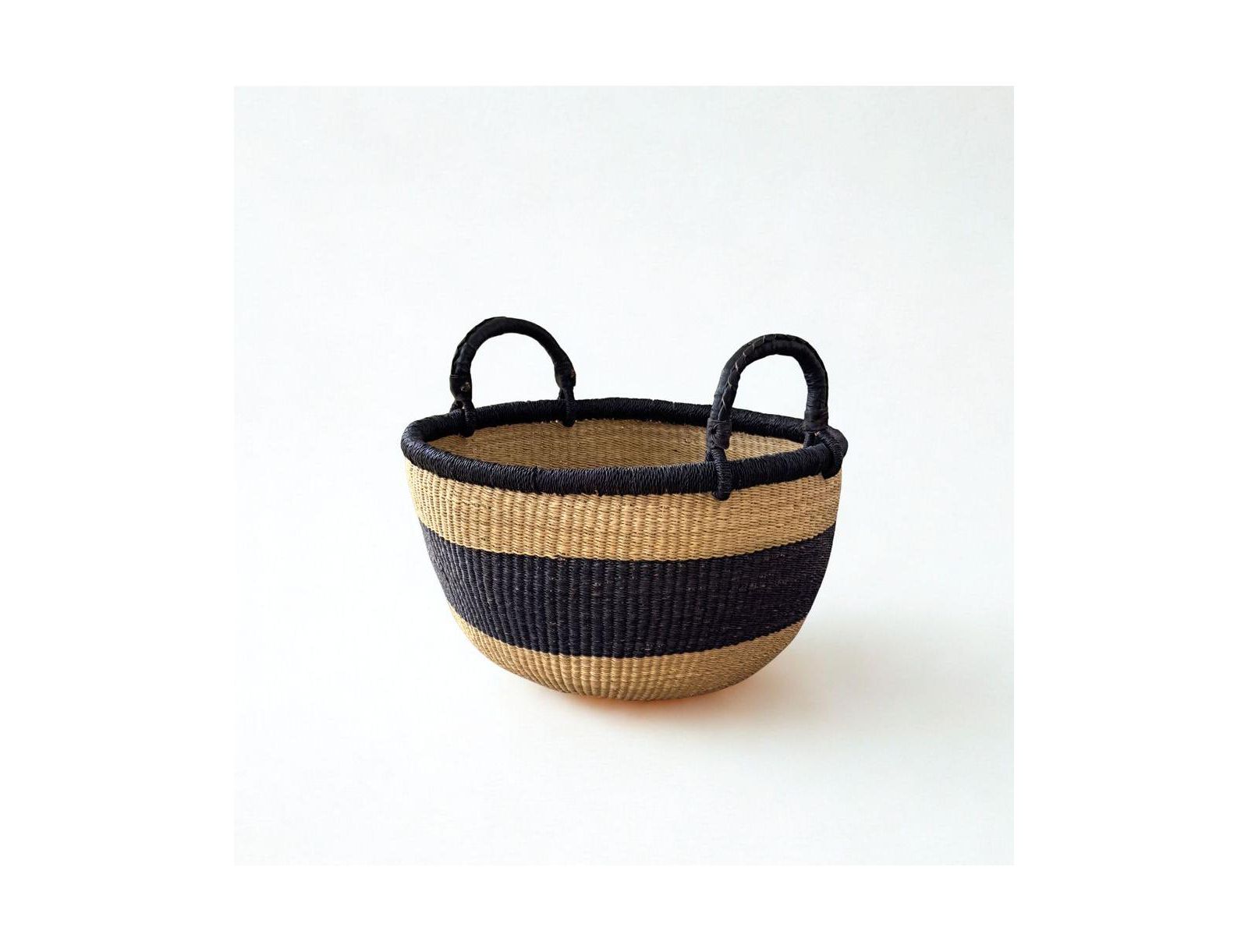 Mbare, Handwoven Stripe Bolga Basket