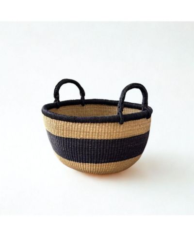 Mbare, Handwoven Stripe Bolga Basket