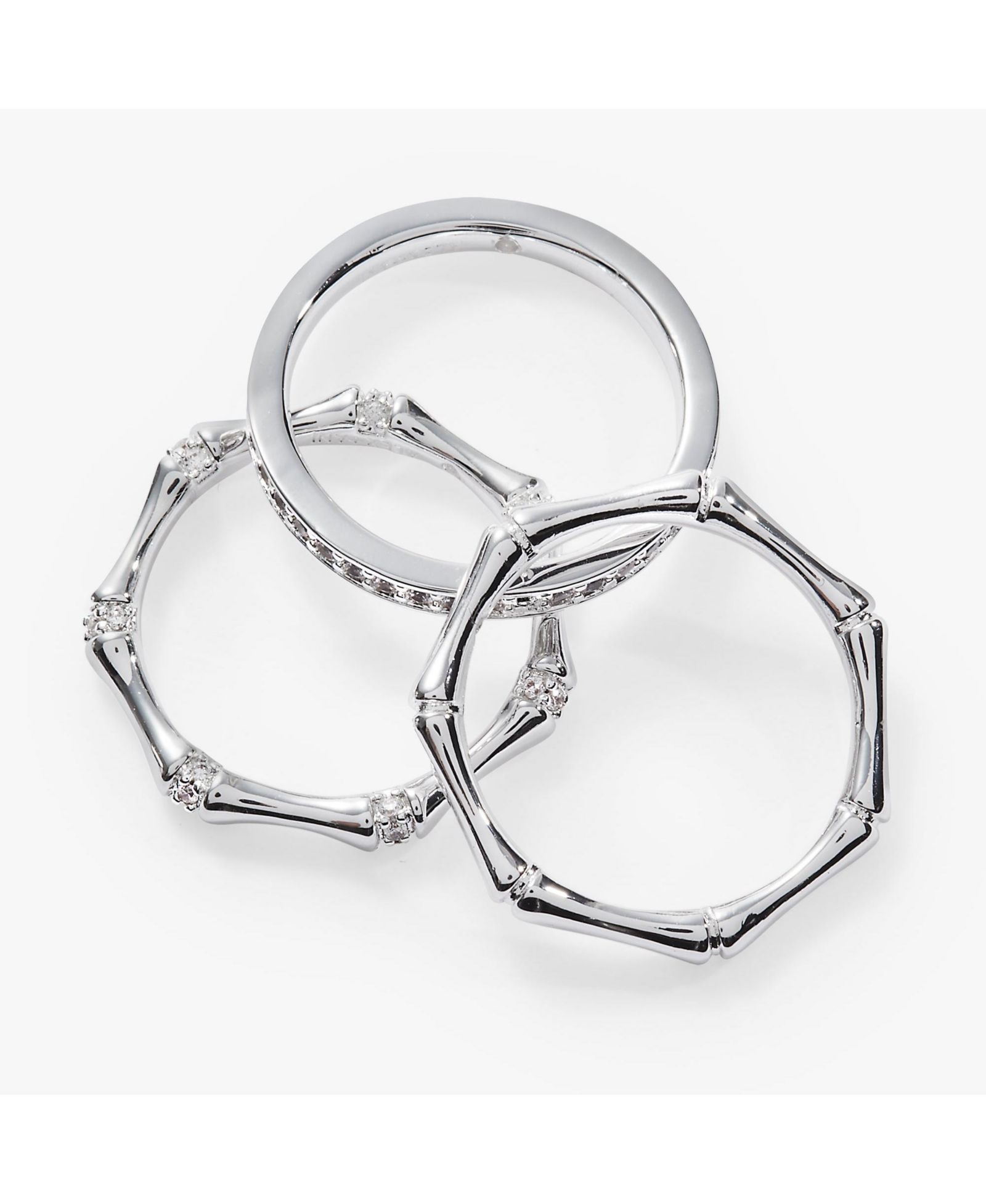 Alex and Ani Bamboo Trio набор колец