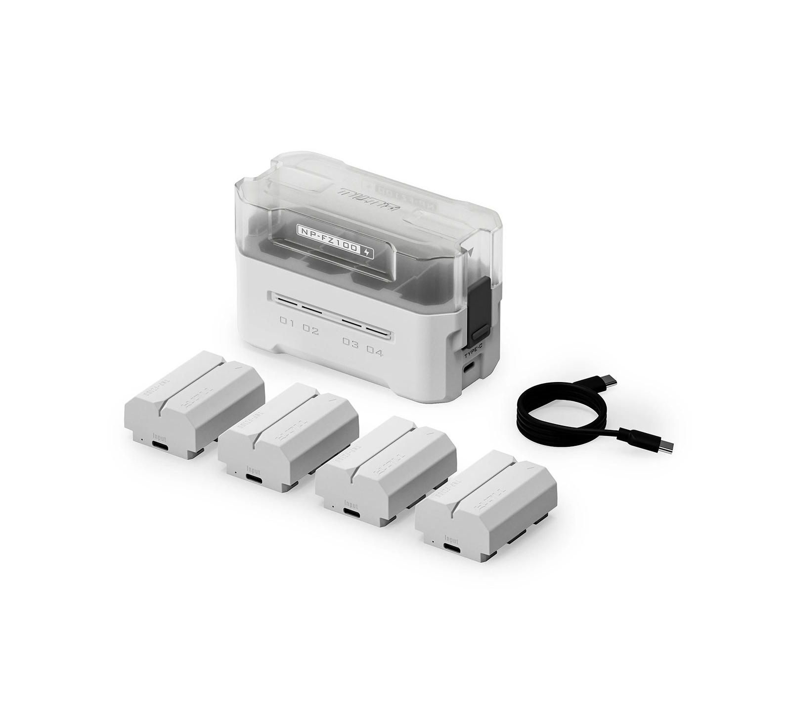 Tilta 4-Channel Portable Charging Station USB-C Fast Charging for NP-FZ100 Batteries