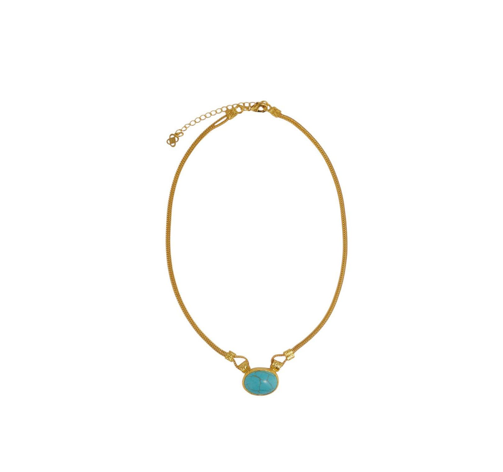 Цепочка с кулоном Ottoman Hands Daphne Turquoise