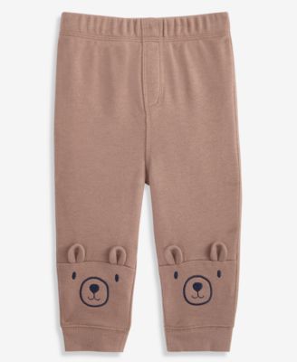 First Impressions Toddler Boys' 2T-4T Mix & Match Bear-Face Jogger Pants, Macy's Exclusive