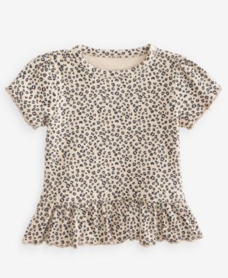 First Impressions Toddler Girls' 2T-4T Leopard Print Top