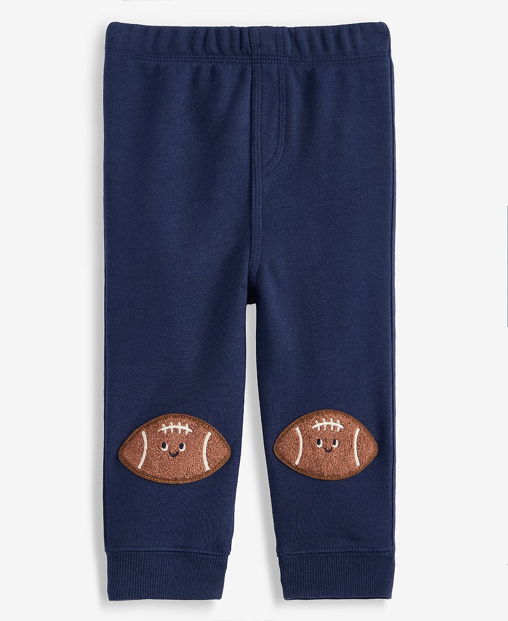 First Impressions Toddler Boys' 2T-4T Mix & Match Football French Terry Jogger Pants, Macy's Exclusive
