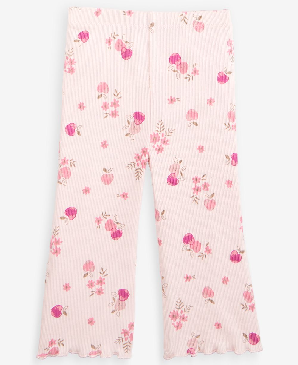 Детские леггинсы First Impressions 2T-4T Apple-Print Rib Flare