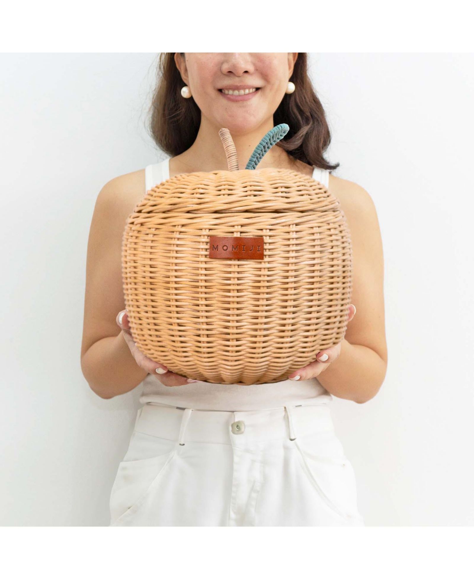 Корзина для хранения MOMIJI Apple Handcrafted Rattan, плетеная, малая
