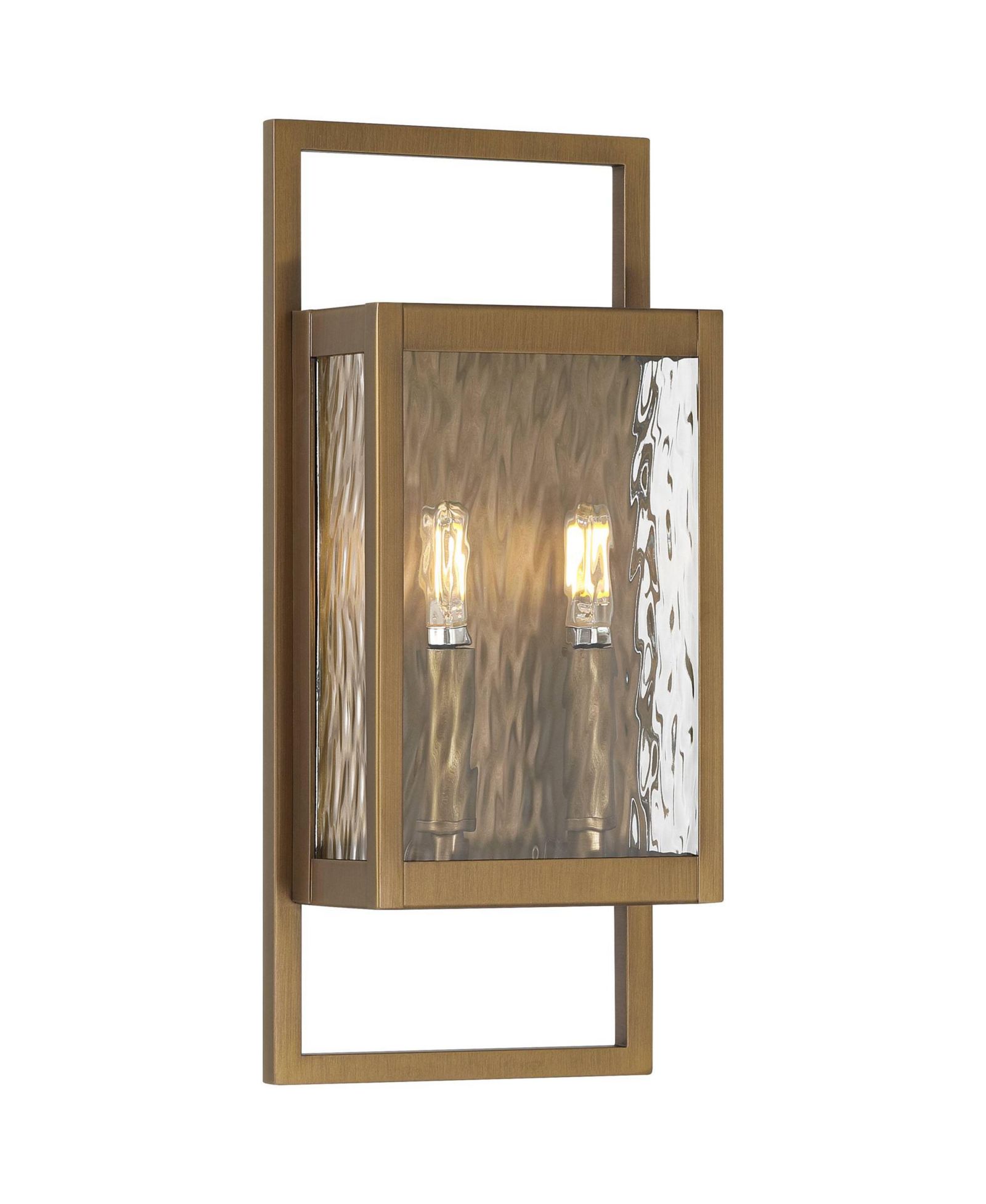 Possini Euro Design Possini Euro Jerry Aged Brass Marine Grade Outdoor Wall Light