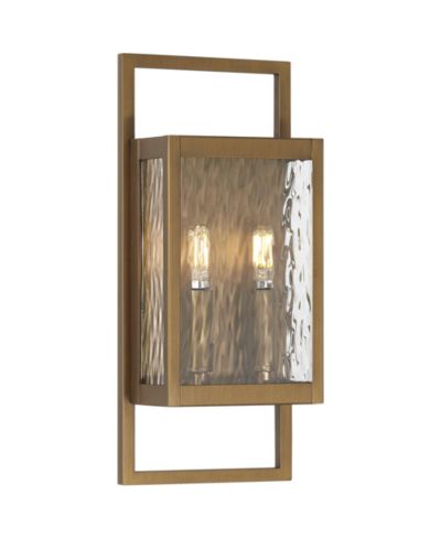 Уличный настенный светильник Possini Euro Design Jerry Aged Brass