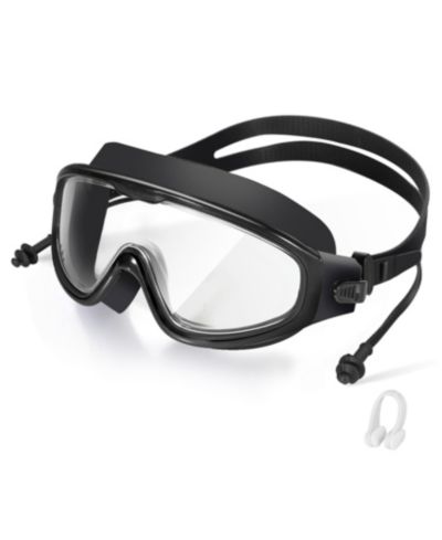 GNUADZ Swimming Goggles Anti-fog Ear Plugs Nose Clip