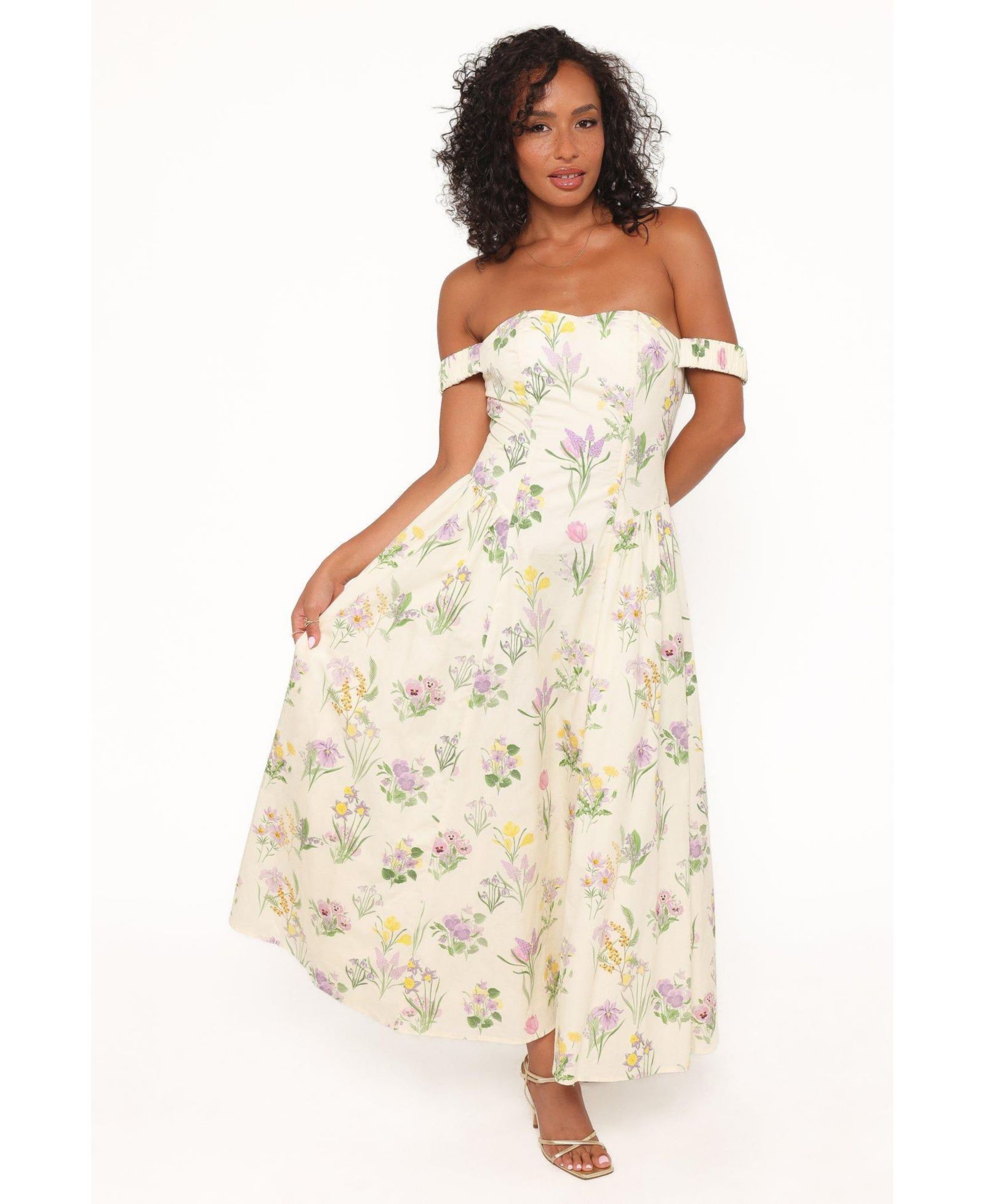 Petal and Pup Women's Larni Off Shoulder Midi Dress