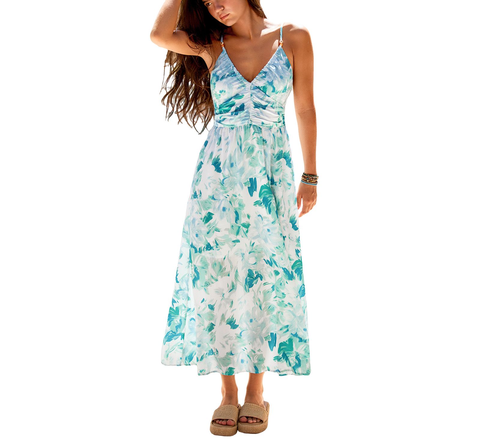 Cupshe Women's Gone for the Weekend Floral Maxi Beach Dress