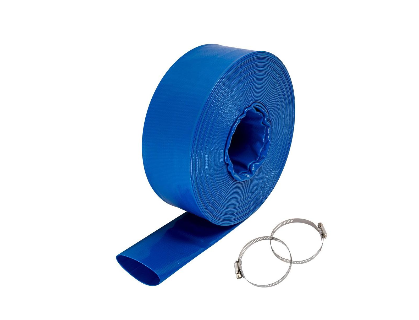 SUGIFT 4 inches x 105 feet PVC Lay Flat Discharge Hose Heavy Duty Backwash Hose