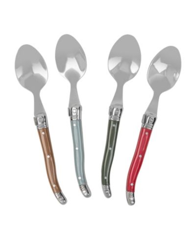 French Home Laguiole Holly Berry Coffee Spoons, Set of 4