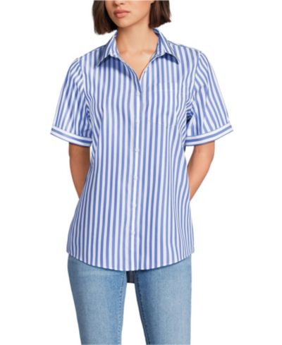 Женская рубашка Lands' End Tall Wrinkle Free No Iron
