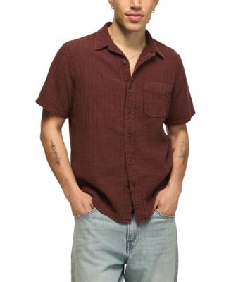 Lucky Brand Men's Double Gauze Short-Sleeve Shirt