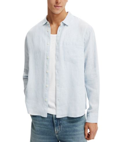 Мужская рубашка COTTON ON Relaxed Linen Long-Sleeve