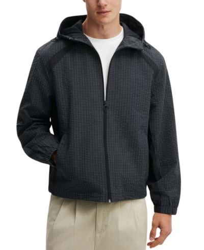 COTTON ON Men's Hooded Spray Long-Sleeve Jacket