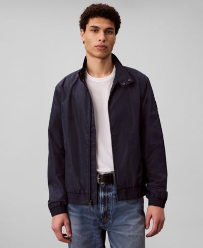 Calvin Klein Men's Nylon Grid Bomber Jacket