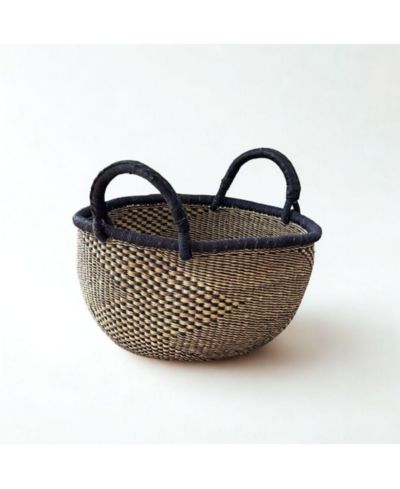 Mbare, Handwoven Checkerboard Bolga Basket