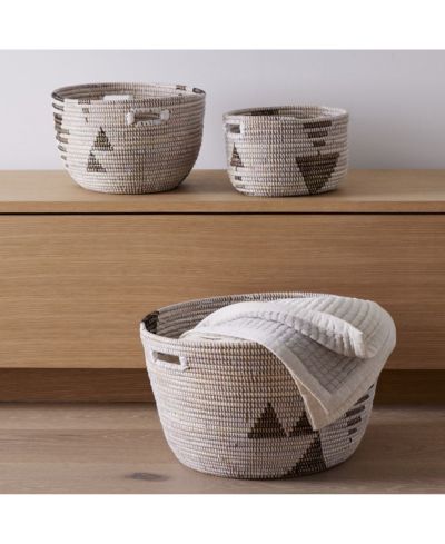 Mbare, Oval Storage Basket Graphic Print - Set of 3